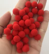 POMPOM VERMELHO 10 MM (100 UNDS)