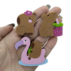 Kit Apliques Capivaras acrilico (6 pcs) - comprar online
