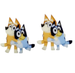 Aplique Acrilico Bluey e Bingo 4cm (PAR) na internet