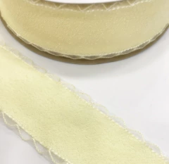 Fita Organza Babado 38mm ( 2mts) - loja online