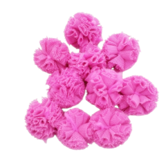 Pompom de malha tule pink neon 25 mm (10 unds) - comprar online