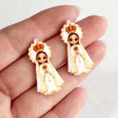 mini aplique Nossa Senhora de Fátima 3cm