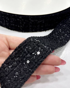 fita tweed paete 38 mm preta