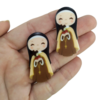 Aplique Santa Terezinha Acrilico 4cm (2 unds) - comprar online