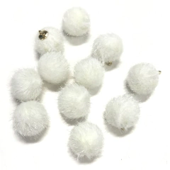 Pingente de pompom pelucia 1,50 cm (6 unds)