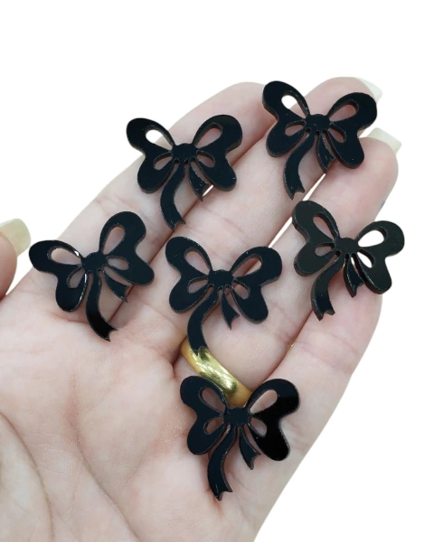 Aplique de Laço em Acrílico