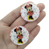 Aplique de Acrilico Boton Minnie Vermelha 3,5cm (PAR) - comprar online