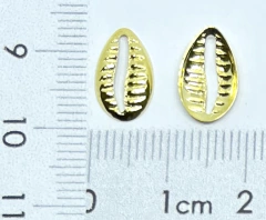 Buzios Banhado a Ouro RO609 (10 un) - comprar online