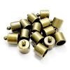 Terminal para bijuterias redondo Ouro Velho de ABS 12 mm 5869 (10 gramas)