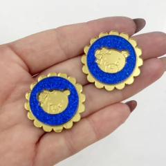 aplique ursinha acrilico