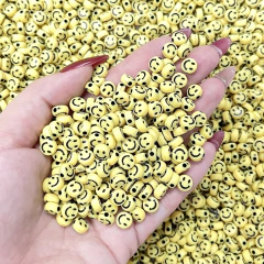Miçanga smile amarelo 7mm (20 gramas) - comprar online