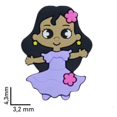 Aplique Isabela emborrachado (2 unds) na internet