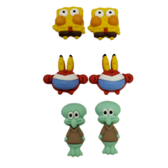 Aplique Emborrachado Trio Bob Esponja (6unds) - comprar online