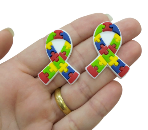 Aplique emborrachado Simbolo do Autismo (2unds)