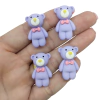 Aplique Ursinho Lilas (4unds)