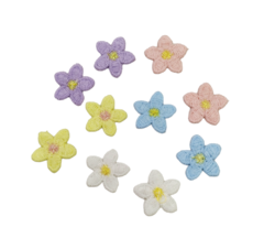 Aplique Flor de Tecido Candy Colors (10unds) - comprar online
