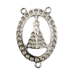 Entremeio de Terço Niquel Nossa Senhora Aparecida (1und) - comprar online