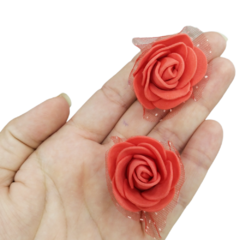 Aplique Flor Eva Vermelho (10unds)