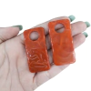 Pingente de Resina Retangular Terracota 54x26mm (par)