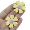 Aplique Flor Amarela emborrachado (2 unds)