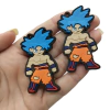 Pingente Emborrachado Dragon Baal Z Azul (par)