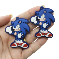 Pingente Emborrachado Sonic (par)