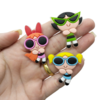 Aplique das Meninas Super Poderosas com Óculos emborrachado (trio)