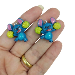 Pingente Stitch Com Pompom (par)