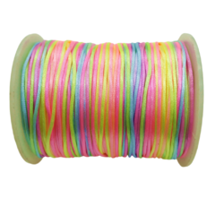 Fio de Seda Mesclado Cores Vivas 1mm (10 metros)