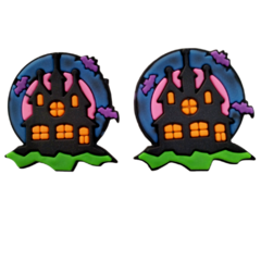 Aplique Emborrachado Halloween Azul com Rosa (2 unds) - comprar online