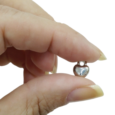Pingente Mini Coração Abs Niquel (10g)