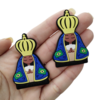 Pingente Emborrachado Nossa Senhora Aparecida (par)