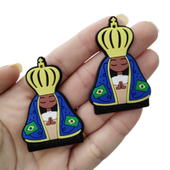 Pingente Emborrachado Nossa Senhora Aparecida (par)