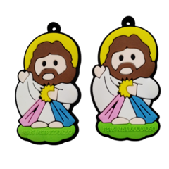 Pingente Emborrachado Jesus Misericordioso (par) - comprar online