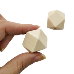 Conta de Madeira Sextavado Bege 25mm (2unds) na internet