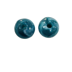 Bola de Resina Facetada Verde Esmeralda 18x22 ( par) - comprar online