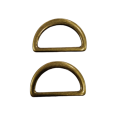 Meia Argola Ouro Velho Grande (par) - comprar online