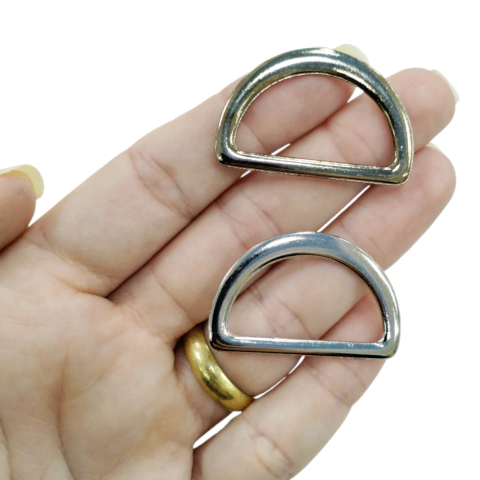 Meia Argola niquel Grande (par)