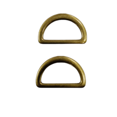 Meia Argola Ouro Velho Pequena (par) - comprar online