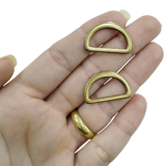 Meia Argola Ouro Velho Pequena (par)