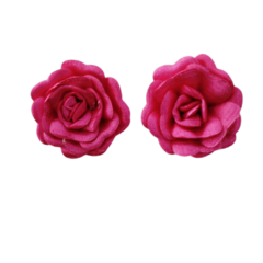 Aplique Flor de Cetim Pink (par) - comprar online