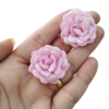 Aplique Flor de Cetim Rosa Bebe (par)