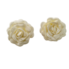 Aplique Flor de Cetim Pérola (par) - comprar online