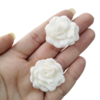 Aplique Flor de Cetim Off White (par)
