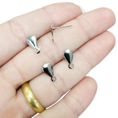 Base de brinco niquel Gotinha 849 (4 und)