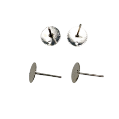 Base de brinco niquel Redondo Pequeno 361 (4 und) - comprar online
