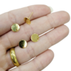 Base de Brinco Redondinha dourado 361 (4 und)