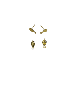 Base de Brinco Dourado Gotinha com saída 849 (4 und) - comprar online