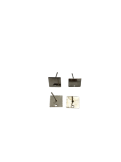 Base de brinco quadrado reto niquel 679 (4 und) - comprar online