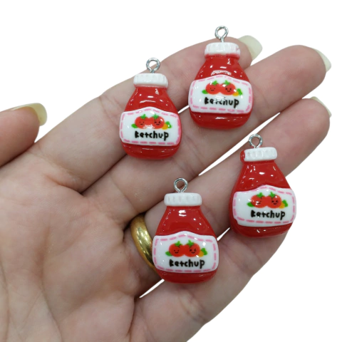 Pingente Divertido Ketchup (4unds)